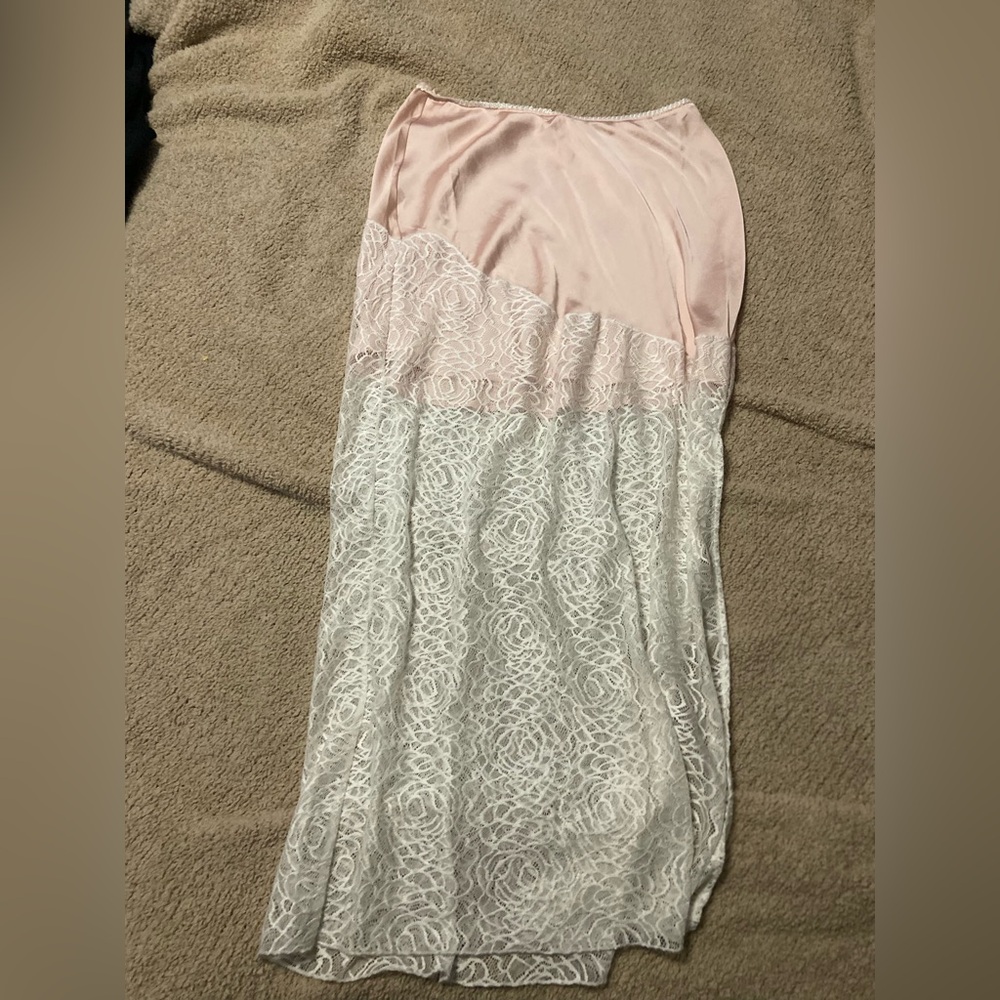 Free People Silk & Lace Skirt - Picture 2 of 5